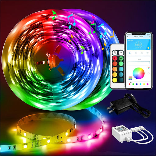 DAYBETTER Tira de luces LED inteligentes de 100 pies con control remoto de aplicación - Quierox - Tienda Online