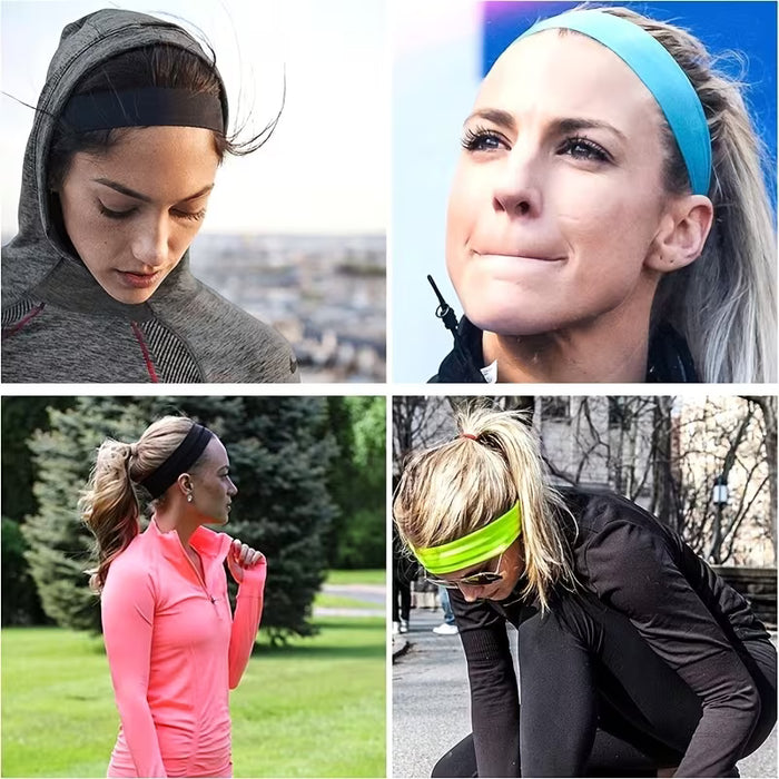 20 piezas de banda elástica de alta elasticidad de color aleatorio, banda para el cabello de yoga