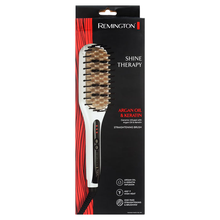 Remington Shine Therapy argan oil & keratin Cepillo térmico para alisar el cabello