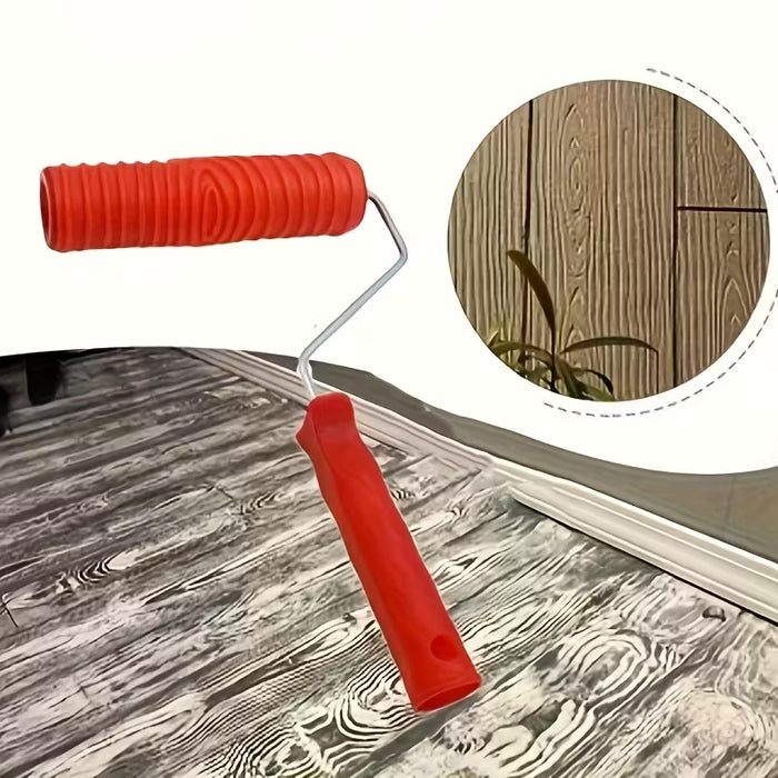 1 Herramienta de Pintura con Efecto Madera DIY - Rodillo Texturizador Realista para Paredes