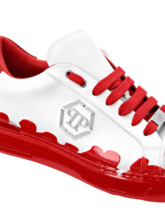 Philipp Plein Zapatillas bajas de piel napa Carson Paint