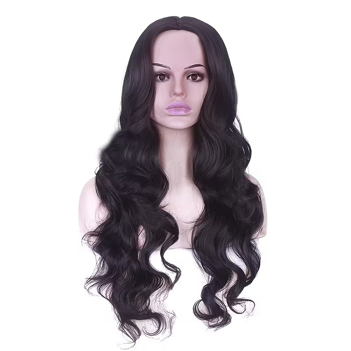 Peluca Larga para Mujer, Postizo Sintético Esponjoso con Capas, Suave 26inch