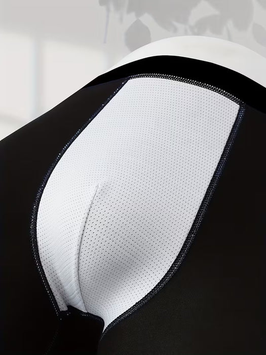 Diez pares de bóxers para hombre hechos de tejido de punto transpirable de color sólido