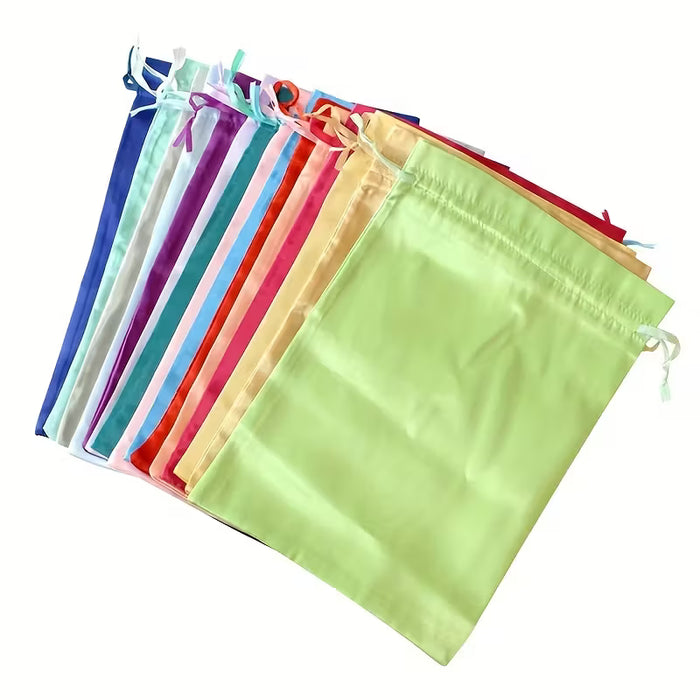1 Unidad, Bolsa De Satén, Bolsa De Joyería, Bolsa De Regalo Con Cordón