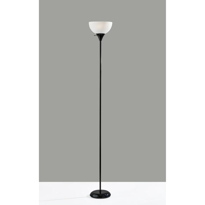 Mainstays Lámpara de pie de 180.3cm en color negro, diseño moderno