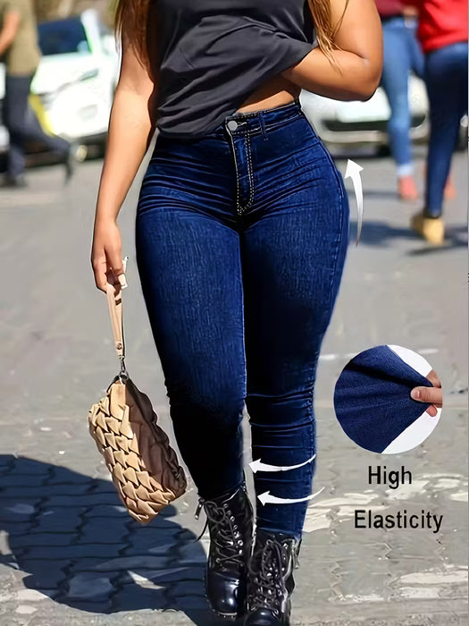 Jeans Skinny Clásicos para Mujer, Jeans Elásticos para Damas
