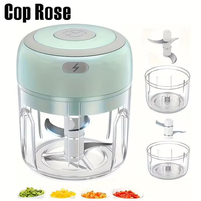 Picadora eléctrica de alimentos para cocina, Mini trituradora de ajo