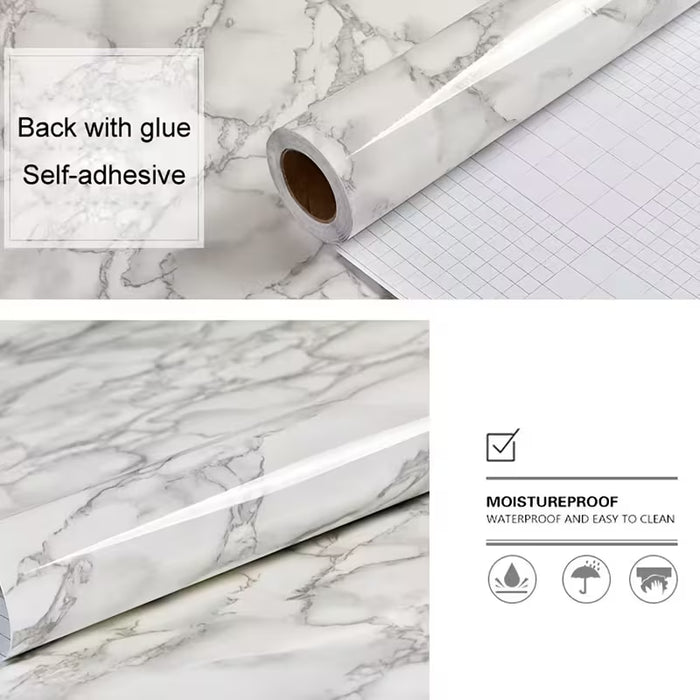 Un rollo de papel tapiz autoadhesivo de cocina de 118 pulgadas