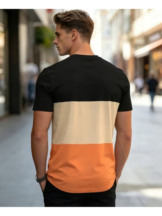 Camiseta de Hombre Talla Grande con Cuello Redondo , Deportiva, Casual