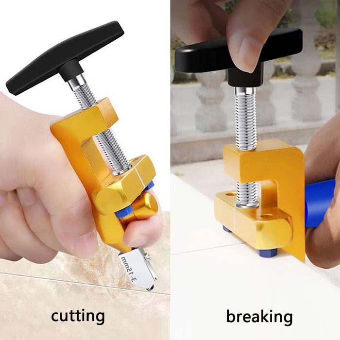 Herramienta manual 2 en 1 para cortar y abrir azulejos, ideal para aficionados a las reformas