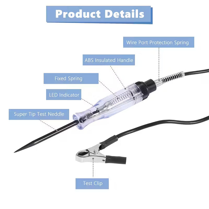 1 probador de circuito para vehiculos, prueba de sistema de luz