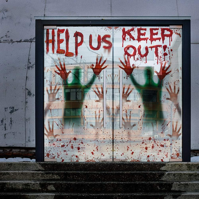 Decoración de Halloween para ventana, pósteres se adhieren - Quierox - Tienda Online