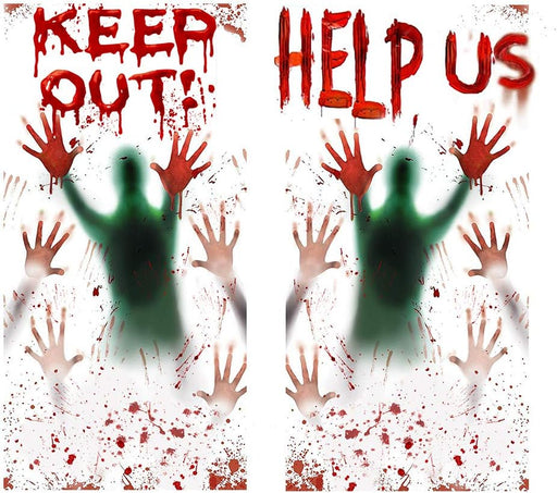 Decoración de Halloween para ventana, pósteres se adhieren - Quierox - Tienda Online