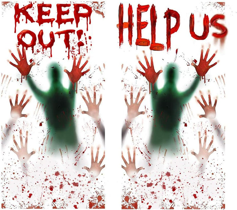 Decoración de Halloween para ventana, pósteres se adhieren - Quierox - Tienda Online