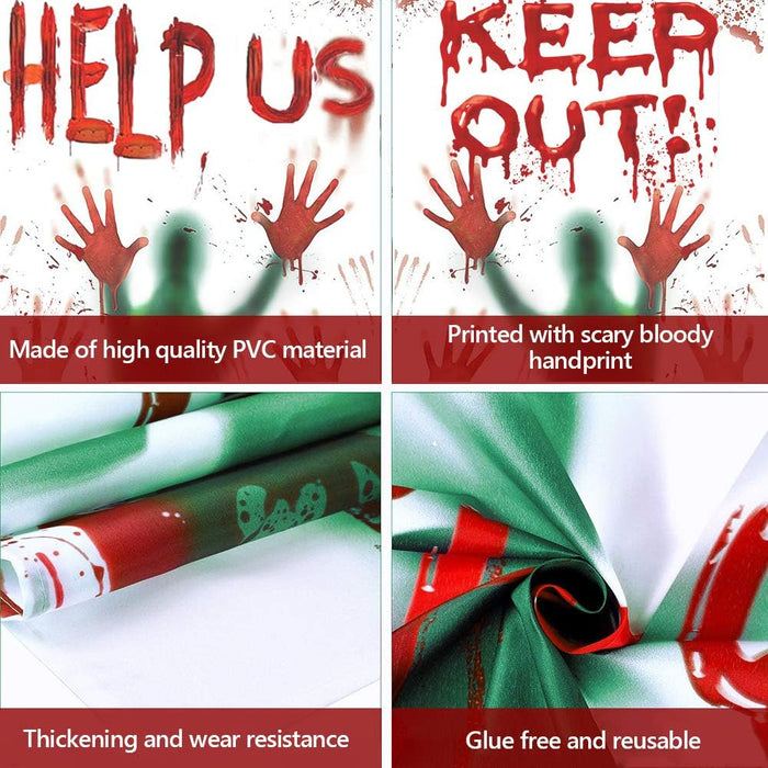 Decoración de Halloween para ventana, pósteres se adhieren - Quierox - Tienda Online