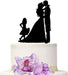 Decoración para tarta de aniversario de boda, pareja con 1 niña - Quierox - Tienda Online