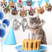 Decoraciones de fiesta de cumpleaños con tema de cara de gato - Quierox - Tienda Online
