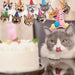Decoraciones de fiesta de cumpleaños con tema de cara de gato - Quierox - Tienda Online