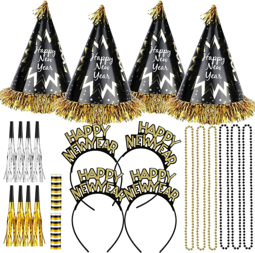 Decoraciones de Fiesta de Feliz Año Nuevo, 26 piezas de Suministros para Fiesta de Nochevieja - Quierox - Tienda Online