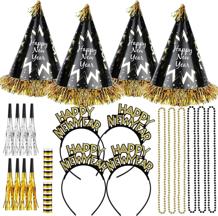 Decoraciones de Fiesta de Feliz Año Nuevo, 26 piezas de Suministros para Fiesta de Nochevieja - Quierox - Tienda Online