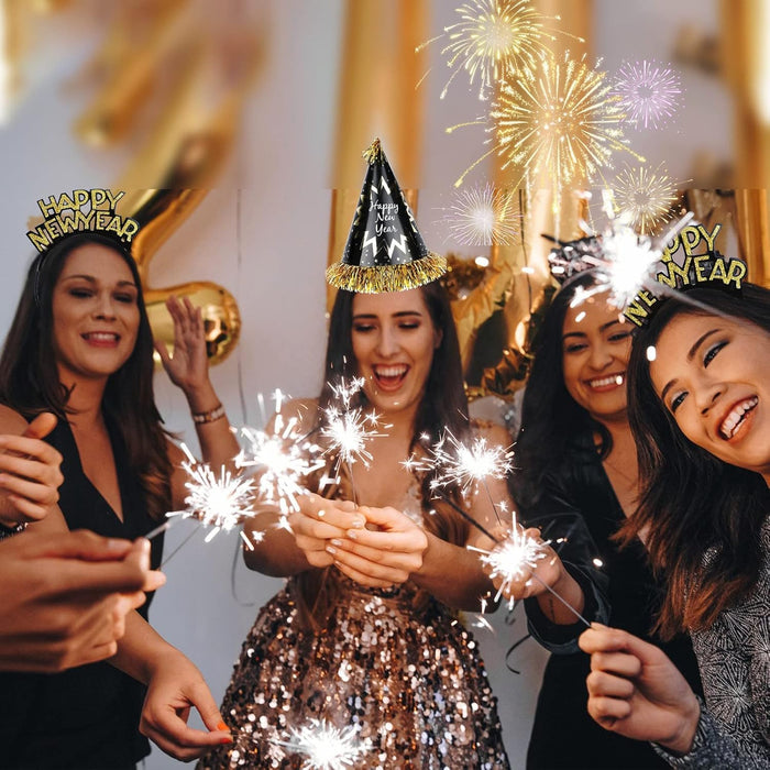 Decoraciones de Fiesta de Feliz Año Nuevo, 26 piezas de Suministros para Fiesta de Nochevieja - Quierox - Tienda Online