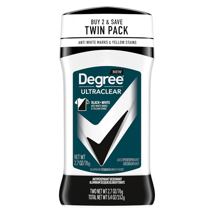 Degree Men Desodorante Antitranspirante UltraClear Black+White 2 Unidades - Quierox - Tienda Online