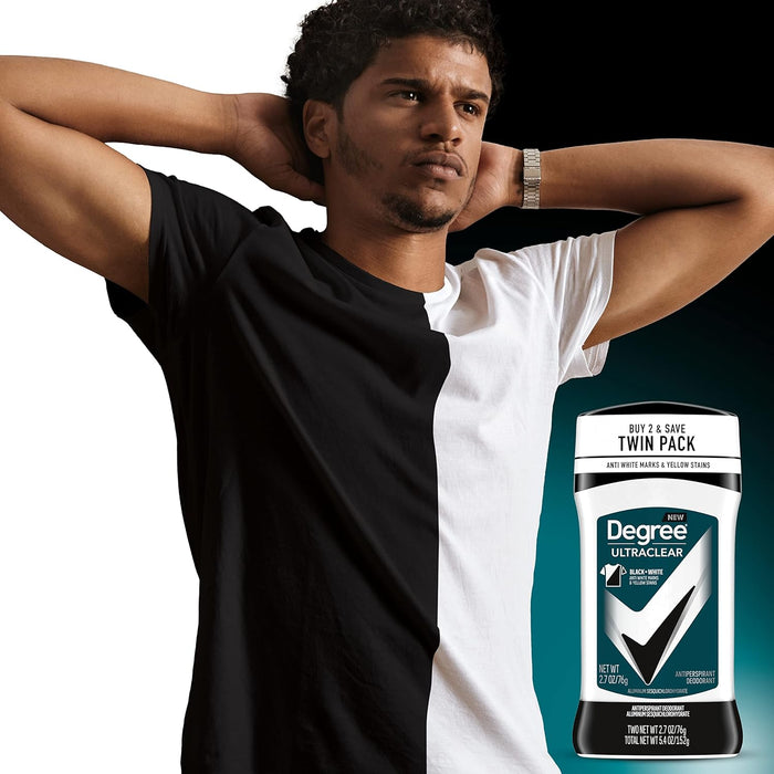 Degree Men Desodorante Antitranspirante UltraClear Black+White 2 Unidades - Quierox - Tienda Online