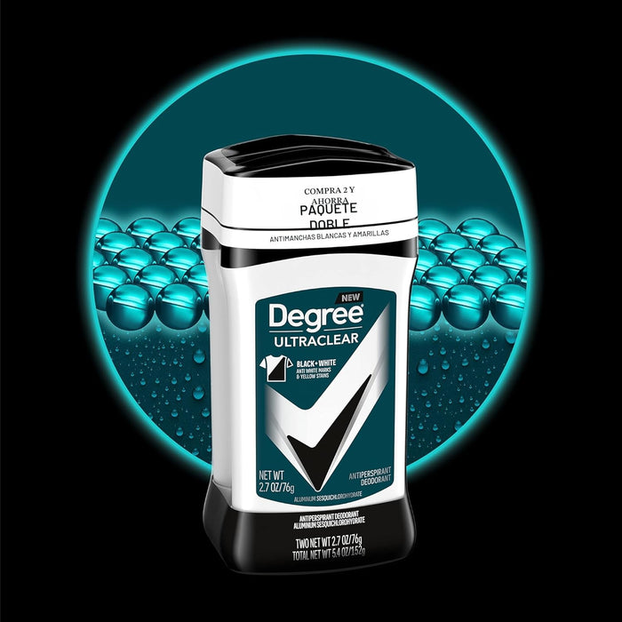 Degree Men Desodorante Antitranspirante UltraClear Black+White 2 Unidades - Quierox - Tienda Online
