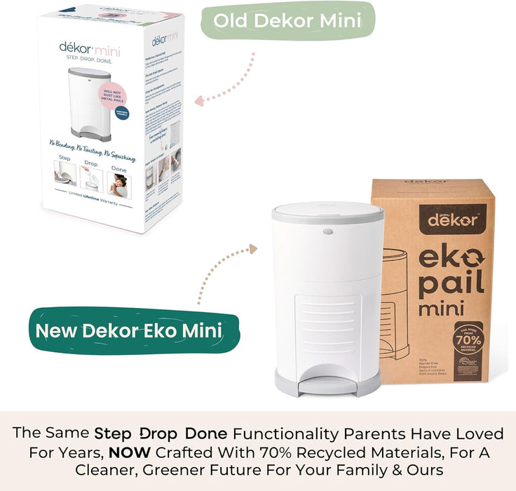 DEKOR - Minibalde para pañales con manos libres, más fácil de usar, con solo pisar - Quierox - Tienda Online