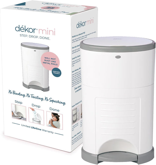 DEKOR - Minibalde para pañales con manos libres, más fácil de usar, con solo pisar - Quierox - Tienda Online