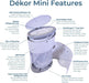 DEKOR - Minibalde para pañales con manos libres, más fácil de usar, con solo pisar - Quierox - Tienda Online