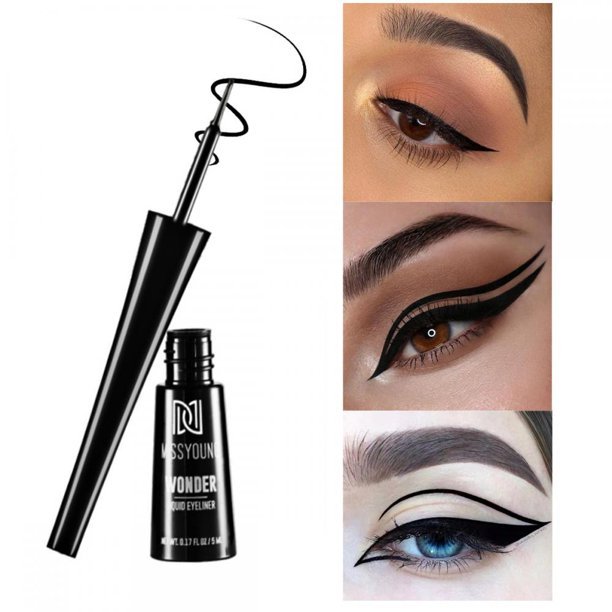 Delineador de ojos líquido negro 5ml resistente al agua - Quierox - Tienda Online