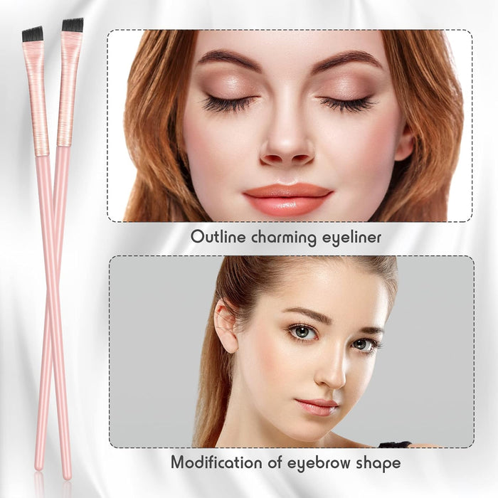 Delineador de ojos para cejas, pincel fino en ángulo inclinado - Quierox - Tienda Online