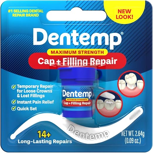 Dentemp Tapa suelta de máxima resistencia y reparación de llenado perdido, kit - Quierox - Tienda Online