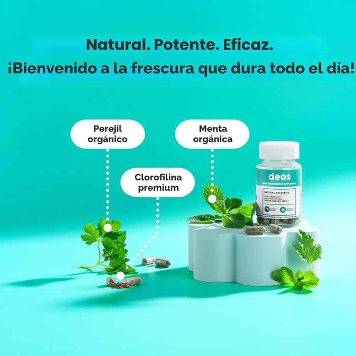 DEOS Suplemento desodorante interno de cuerpo completo para la salud intestina - Quierox - Tienda Online