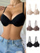 DesireSculpt - Juego de 3 sujetadores con aros cómodos de color liso para mujer - Quierox - Tienda Online