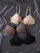 DesireSculpt - Juego de 3 sujetadores con aros cómodos de color liso para mujer - Quierox - Tienda Online
