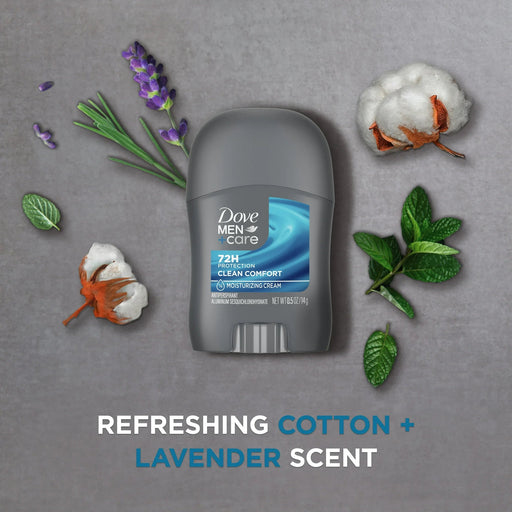 Desodorante antitranspirante Dove Men + Care Clean ComFort, 14 g (0.5 oz) - Quierox - Tienda Online