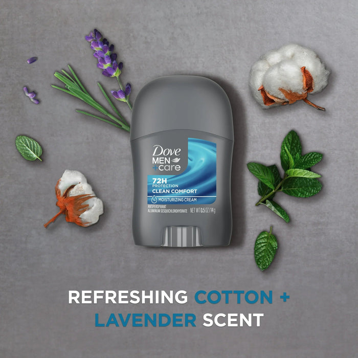 Desodorante antitranspirante Dove Men + Care Clean ComFort, 14 g (0.5 oz) - Quierox - Tienda Online