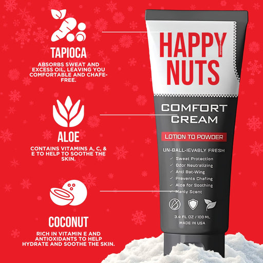 Desodorante en crema HAPPY NUTS Comfort para hombre: Antirrozaduras - Quierox - Tienda Online
