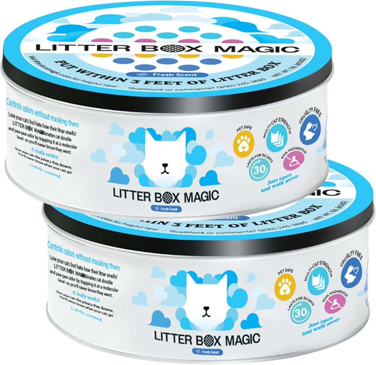 Desodorizante para arena para gatos Litter Box Magic (fragancia fresca ...