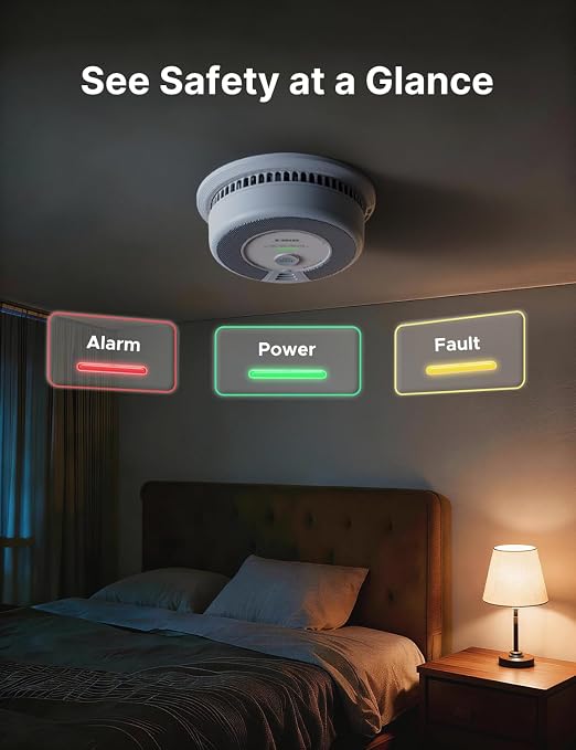 Detector de humo y monóxido de carbono X-Sense, SC06, paquete de 1 | Batería sellada de 10 años (no requiere cableado) - Quierox - Tienda Online