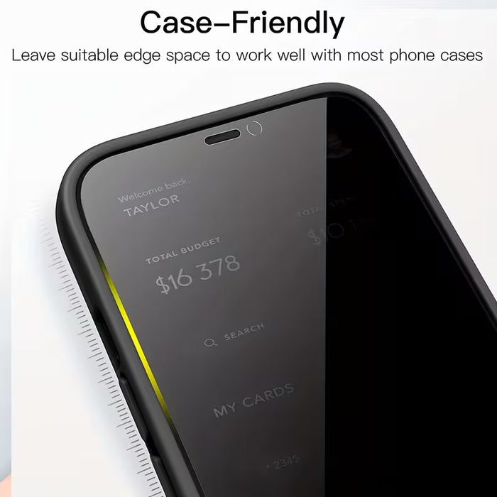 1 Protector de pantalla de cobertura completa para iphone 12 Pro max, anti-peep