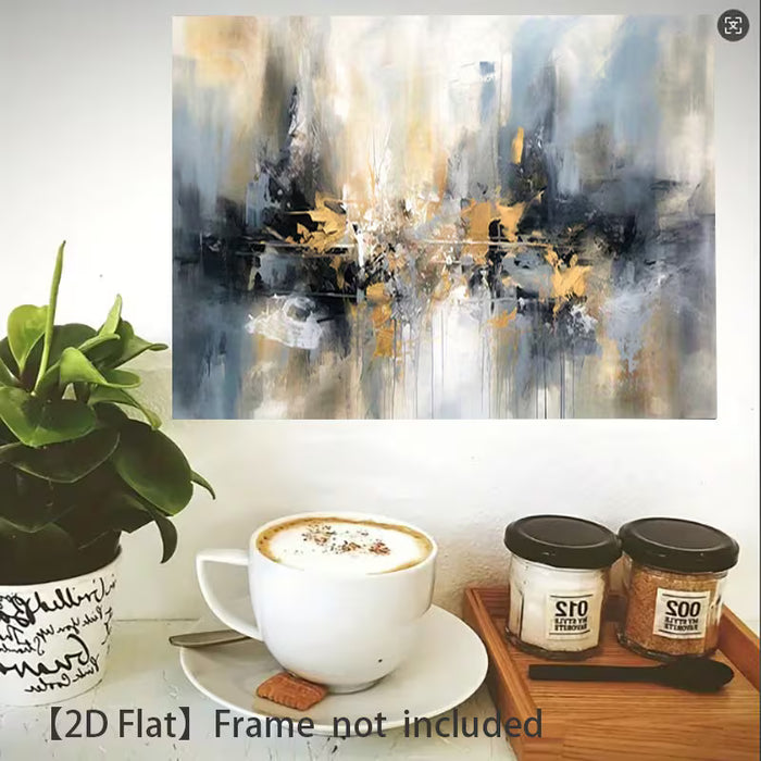 Pintura en lienzo con imagen HD plana 2D, lienzo sin marco