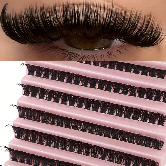 Extensiones de pestañas, racimos de pestañas individuales