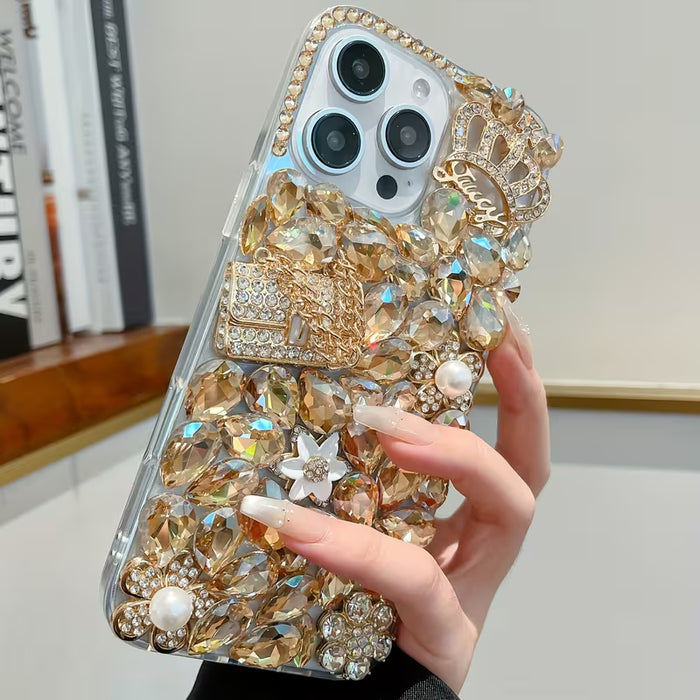 Estuche de Lujo para iPhone 16 Pro Max con Corona Real