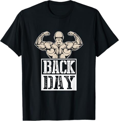 Día de Back Gimnasio y Fitness playera de culturismo - Quierox - Tienda Online