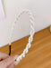 Diadema Trenzada De Perlas Sintéticas De Estilo Vintage Para Mujeres - Quierox - Tienda Online