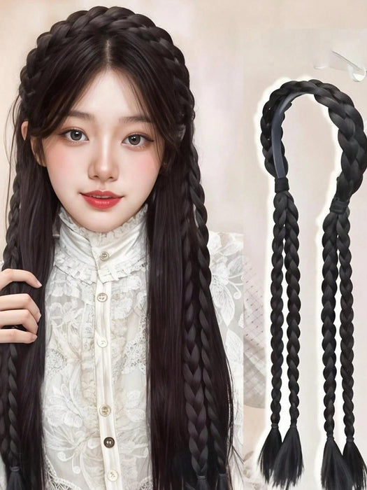 Diadema trenzada para peluca, accesorio para el cabello, informal de corona alta - Quierox - Tienda Online