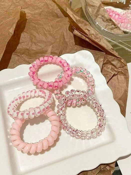 Diademas elásticas de 18pcs, accesorios para el cabello con divertidos estampados - Quierox - Tienda Online